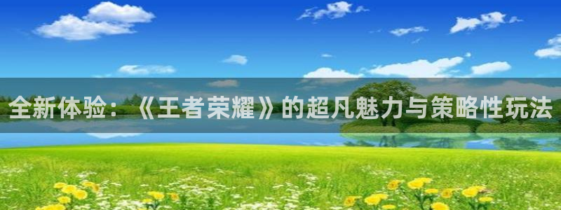 辉达娱乐2登录：全新体验：《王者荣耀》的超凡魅力与策略性玩法